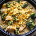 Irresistible Crockpot Creamy Broccoli Cheddar Chicken Delight