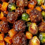 Korean BBQ Meatballs and Vegetables
