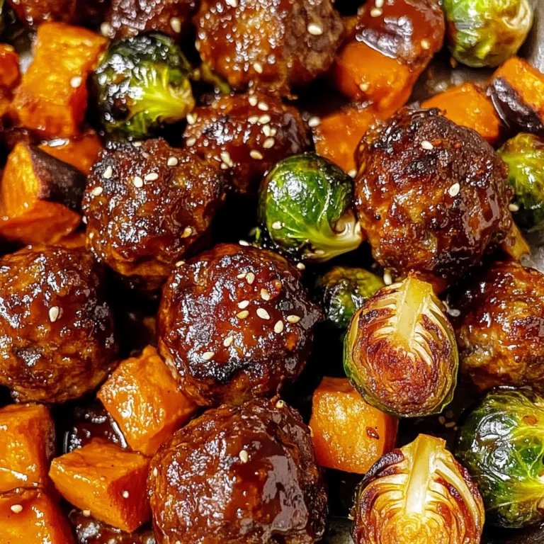 Korean BBQ Meatballs and Vegetables