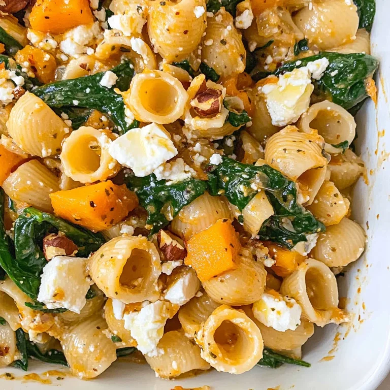 Pumpkin Feta Pasta