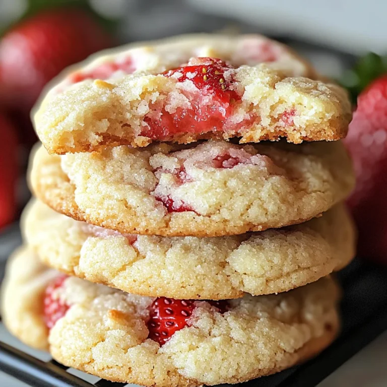 Soft Strawberry Shortcake Cookies