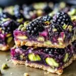 Blackberry Pistachio Dream Bars