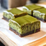 Matcha Mochi Brownies