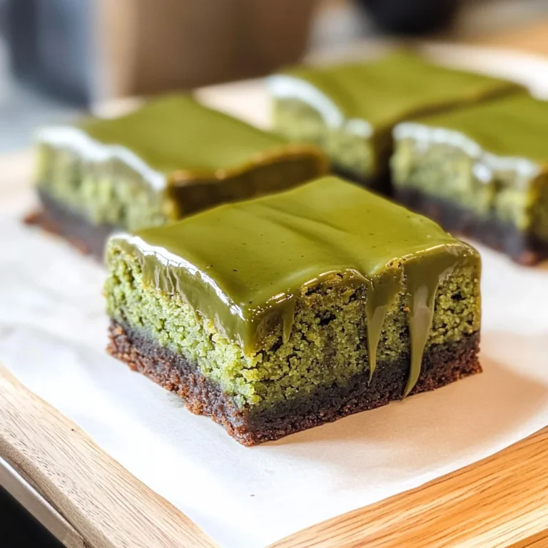 Matcha Mochi Brownies