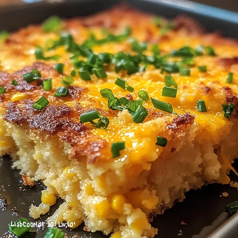 🌽 Loaded Cornbread Casserole – Southern Comfort in Every Bite