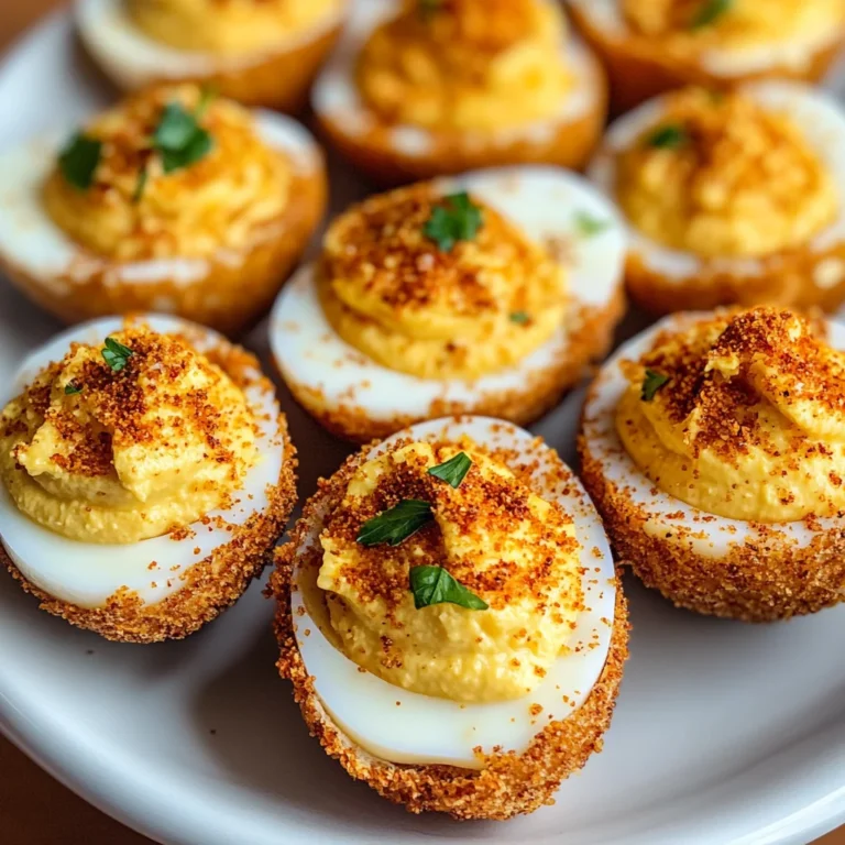 Cajun Style Fried Deviled Eggs