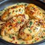 Chicken Fillet in Spicy, Creamy Garlic-Parmesan Sauce
