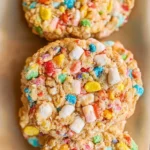 Fruity Pebble Marshmallow Cookies