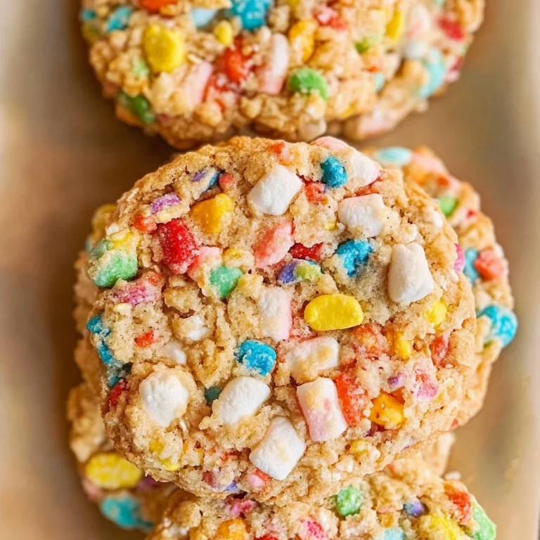 Fruity Pebble Marshmallow Cookies