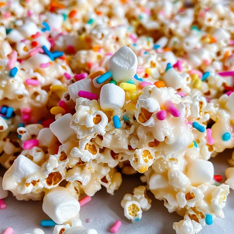 Homemade Funfetti Marshmallow Popcorn Treats Recipe