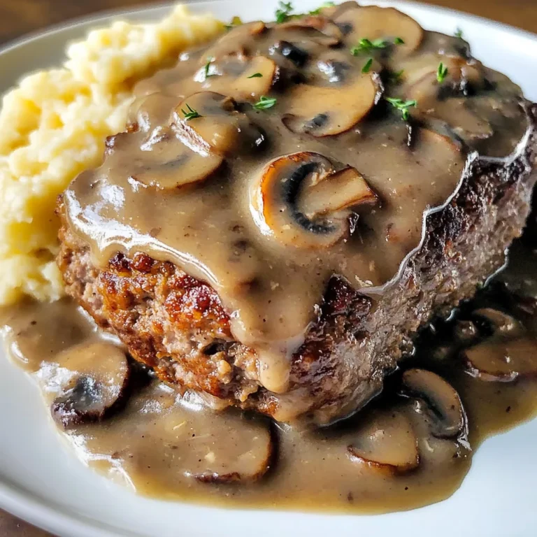Meatloaf with Mushroom Gravy