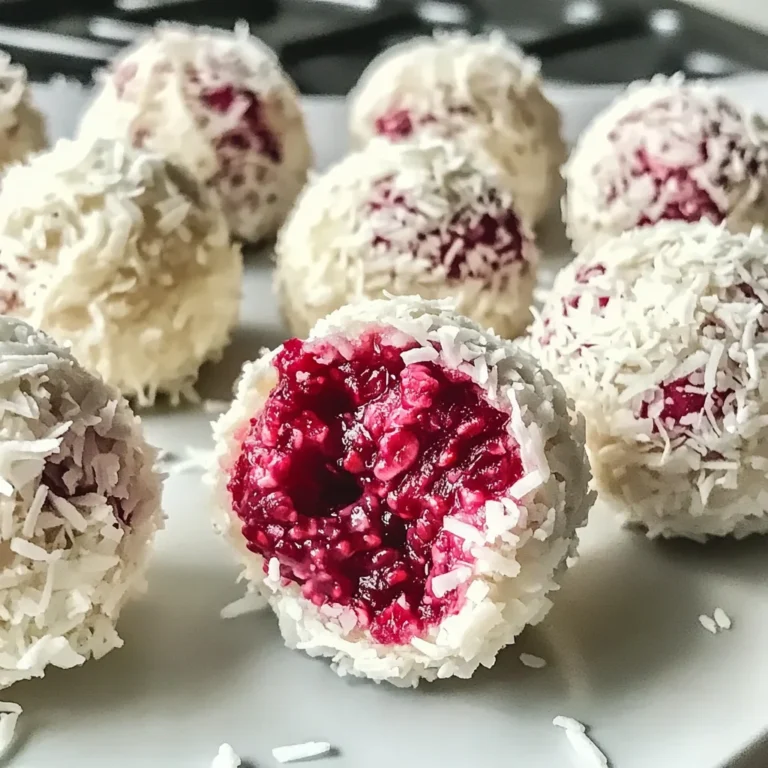 No-Bake Raspberry Coconut Balls – Easy, Delicious Treats
