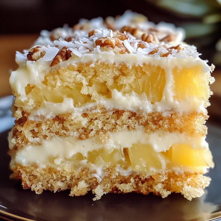 Pineapple Coconut God Bless America Cake