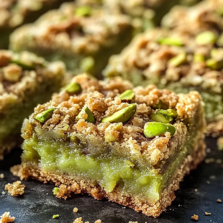 Pistachio Dream Cookie Bars