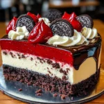 Red Velvet Oreo Cheesecake