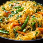Spaghetti Squash Chow Mein