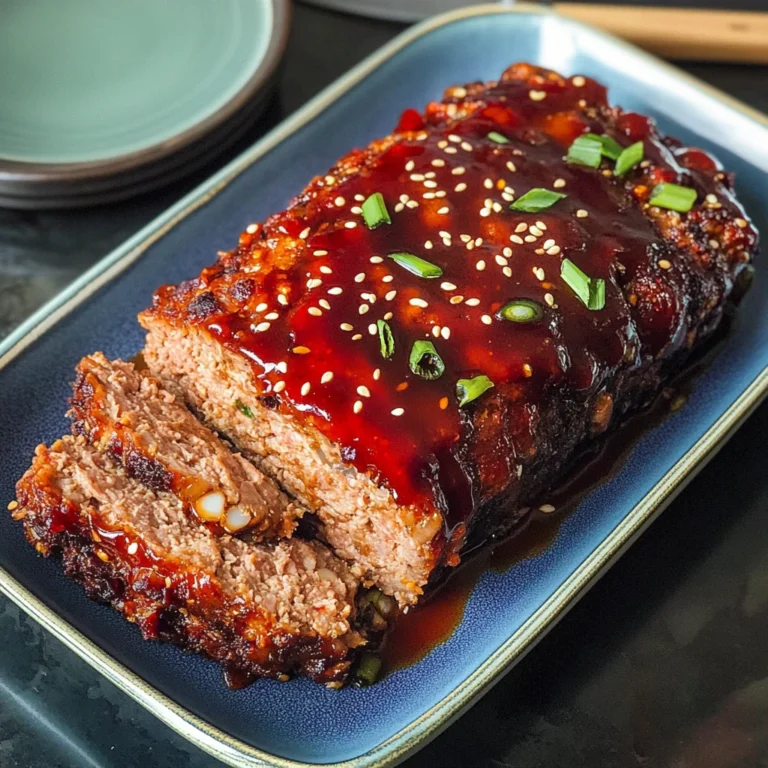 korean meatloaf with gochujang glaze