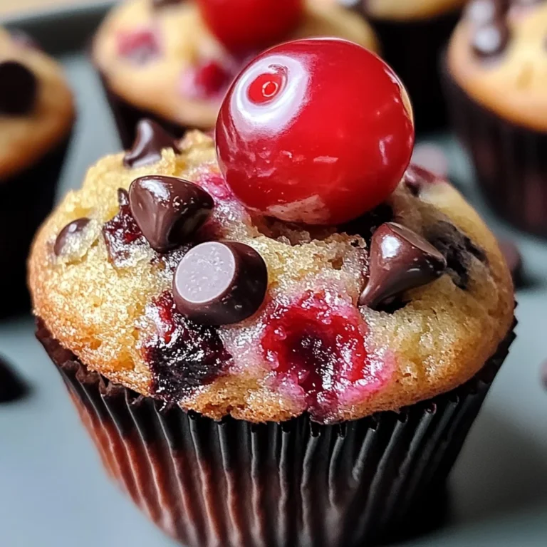 Cherry Chocolate Chip Muffins | Moist & Delicious Recipe