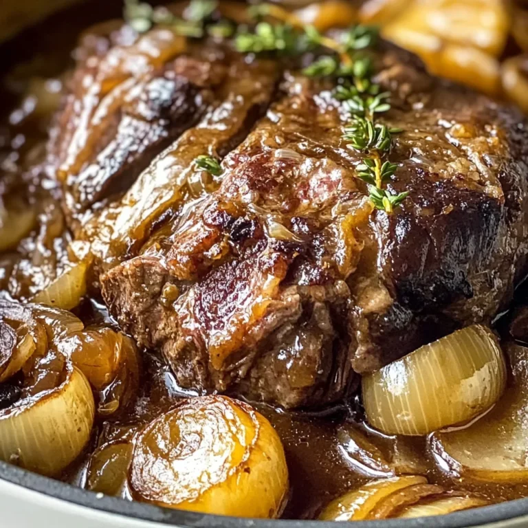 Comforting French Onion Pot Roast - theamazingfood