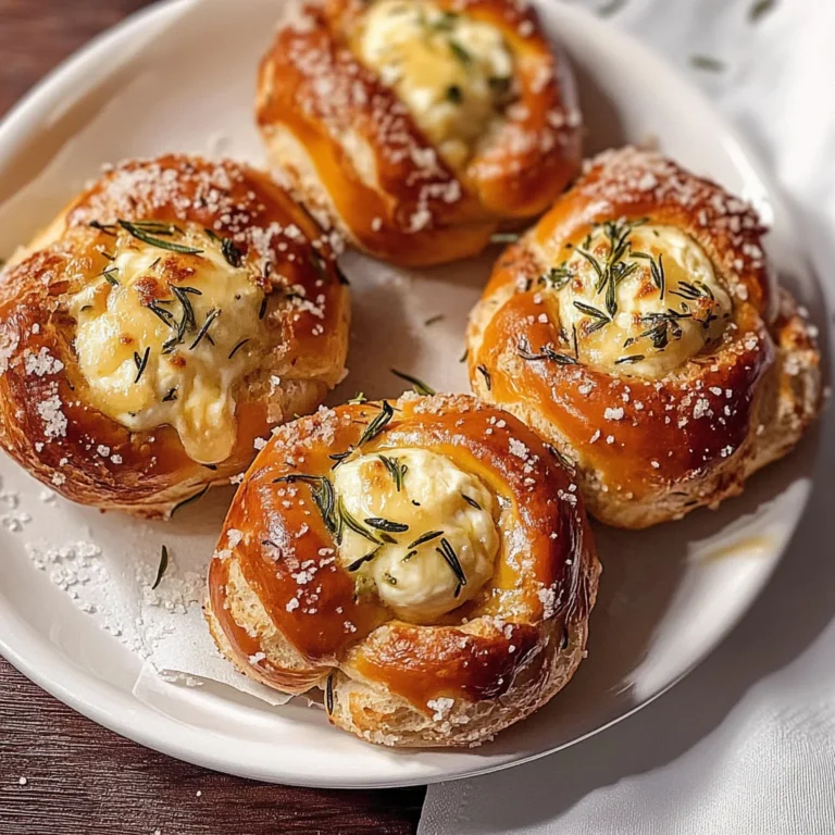 Mozzarella Stuffed Rosemary Parmesan Soft Pretzels