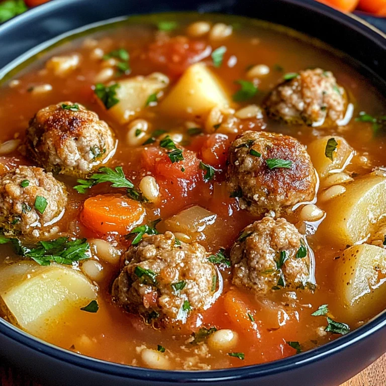 One-Pot Easy Meatball Soup the Whole Family Will Love