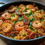 One Pot Shrimp and Sausage Jambalaya