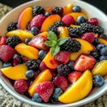 Peach Berry Fruit Salad