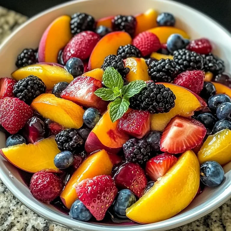 Peach Berry Fruit Salad