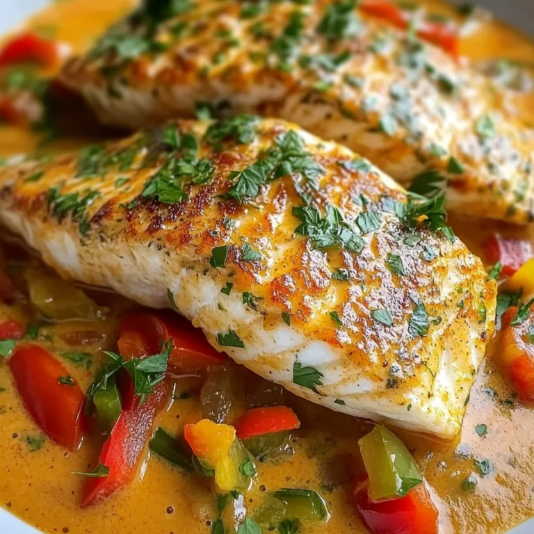 Red Snapper with Creamy Creole Sauce