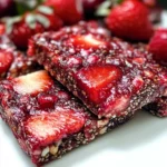 Strawberry Cherry Apple Chia Bars