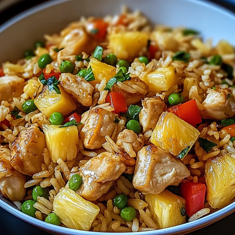 Create a Flavorful Pineapple Chicken Rice in Just 5 Steps!