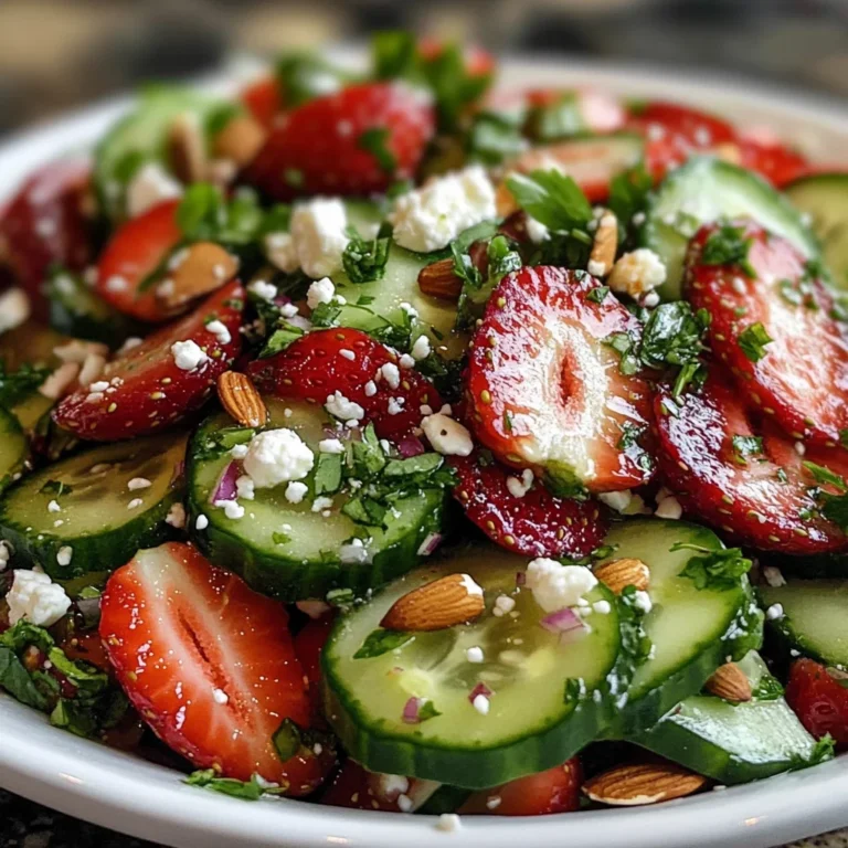 Cucumber Strawberry Salad