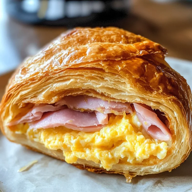 Easy Croissant Breakfast Sandwiches