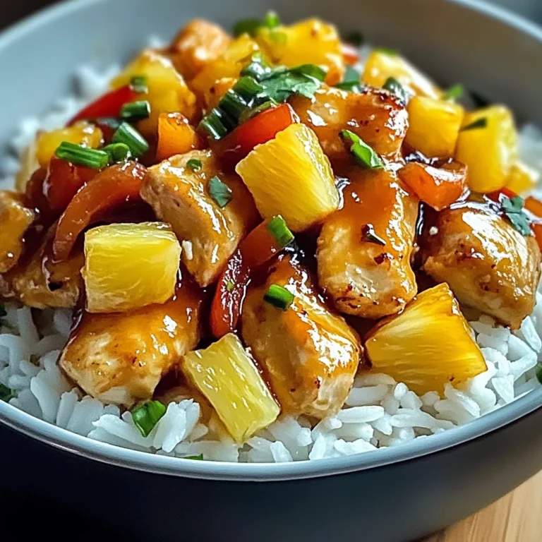 Easy Pineapple Chicken with Rice: A Flavorful Tropical Twist