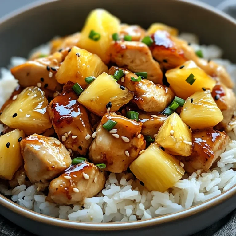 Easy Pineapple Chicken with Rice Everyone Loves