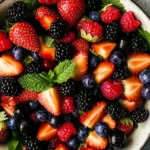 Fresh Berry Salad with Honey and Mint