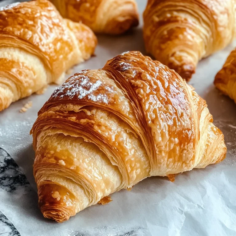 Golden Flaky French Croissants Made Easy in No Time