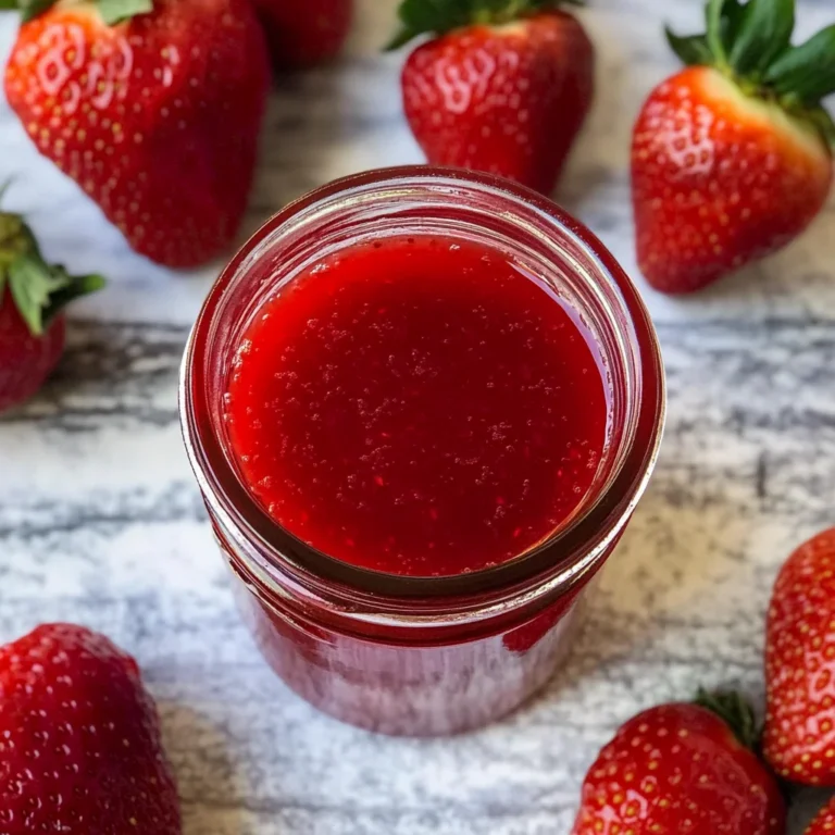 Homemade Strawberry Syrup Recipe