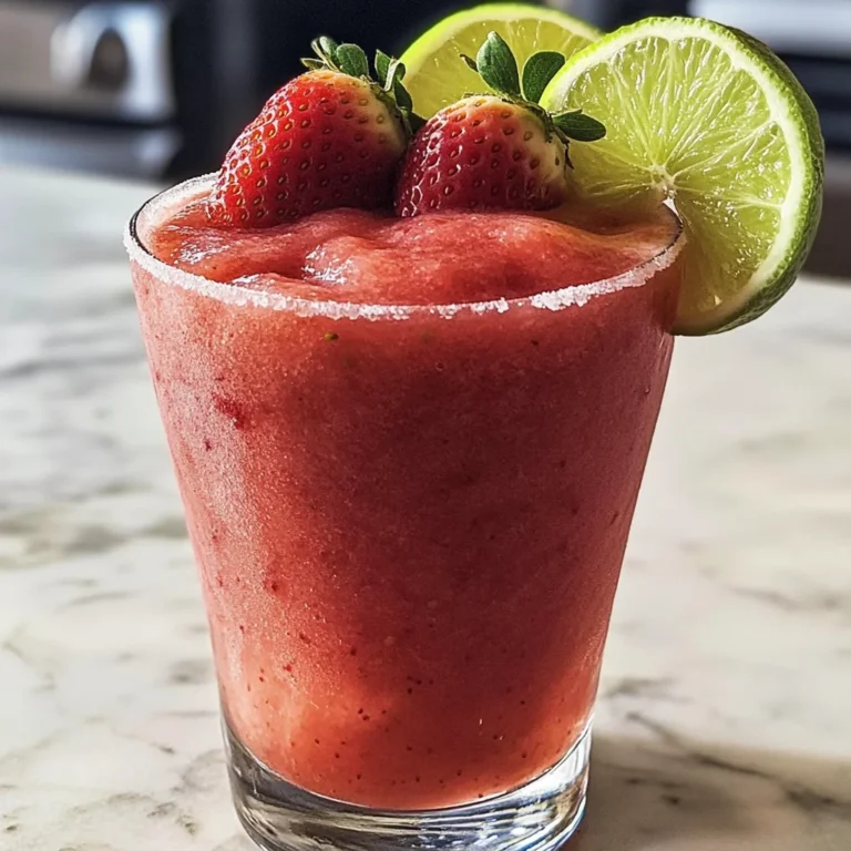 Nonalcoholic Strawberry Margaritas
