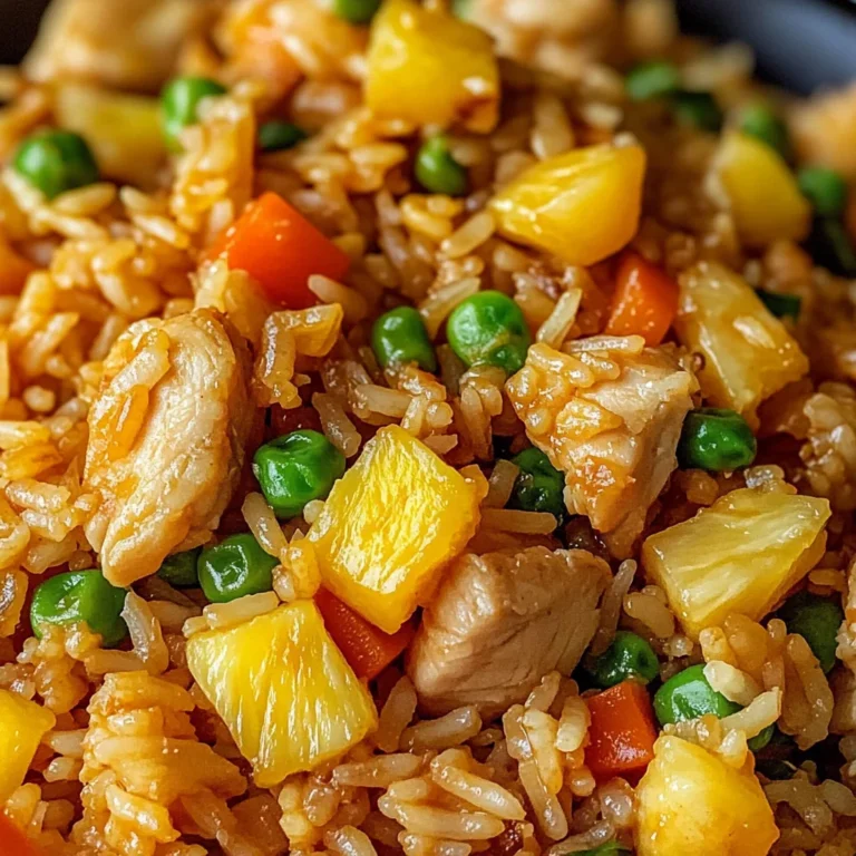 Pineapple Chicken Fried Rice Recipe