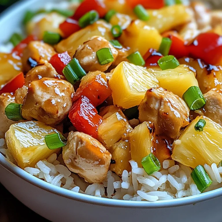 Pineapple Chicken with Rice