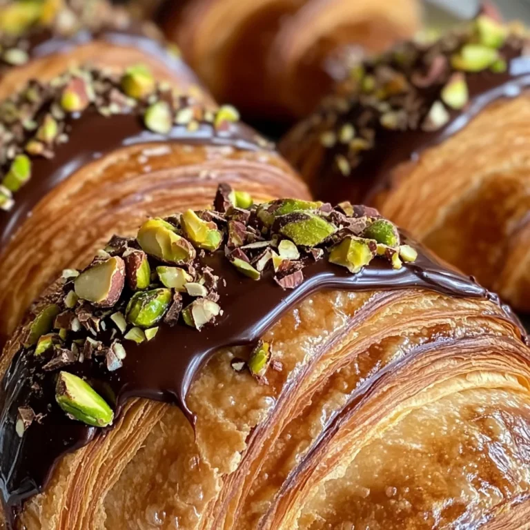 Pistachio Chocolate Croissants - Nutty & Decadent