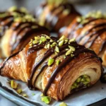 Pistachio Chocolate Croissants