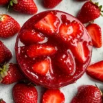 Quick Strawberry Sauce with Fresh Strawberries