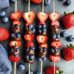 Quick Valentine and Day Fruit Skewers