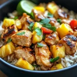Sweet & Savory Pineapple Chicken Rice!