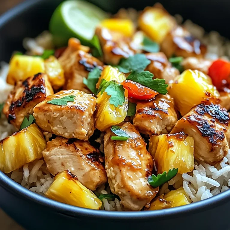 Sweet & Savory Pineapple Chicken Rice!