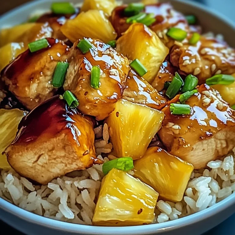 Sweet and Savory Pineapple Chicken and Rice