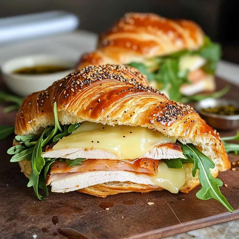 Turkey and Havarti Croissant Sandwich